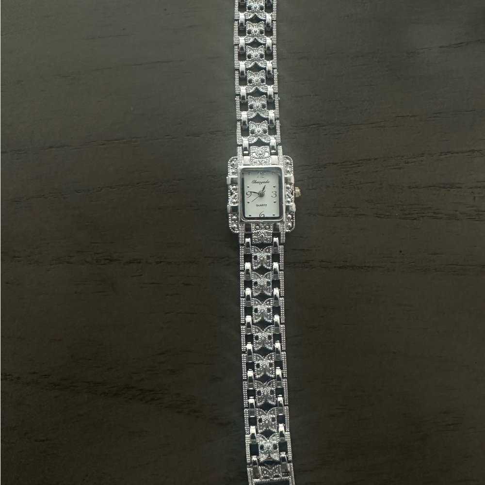 Silver Vintage Square Face Watch - Picture 2 of 2